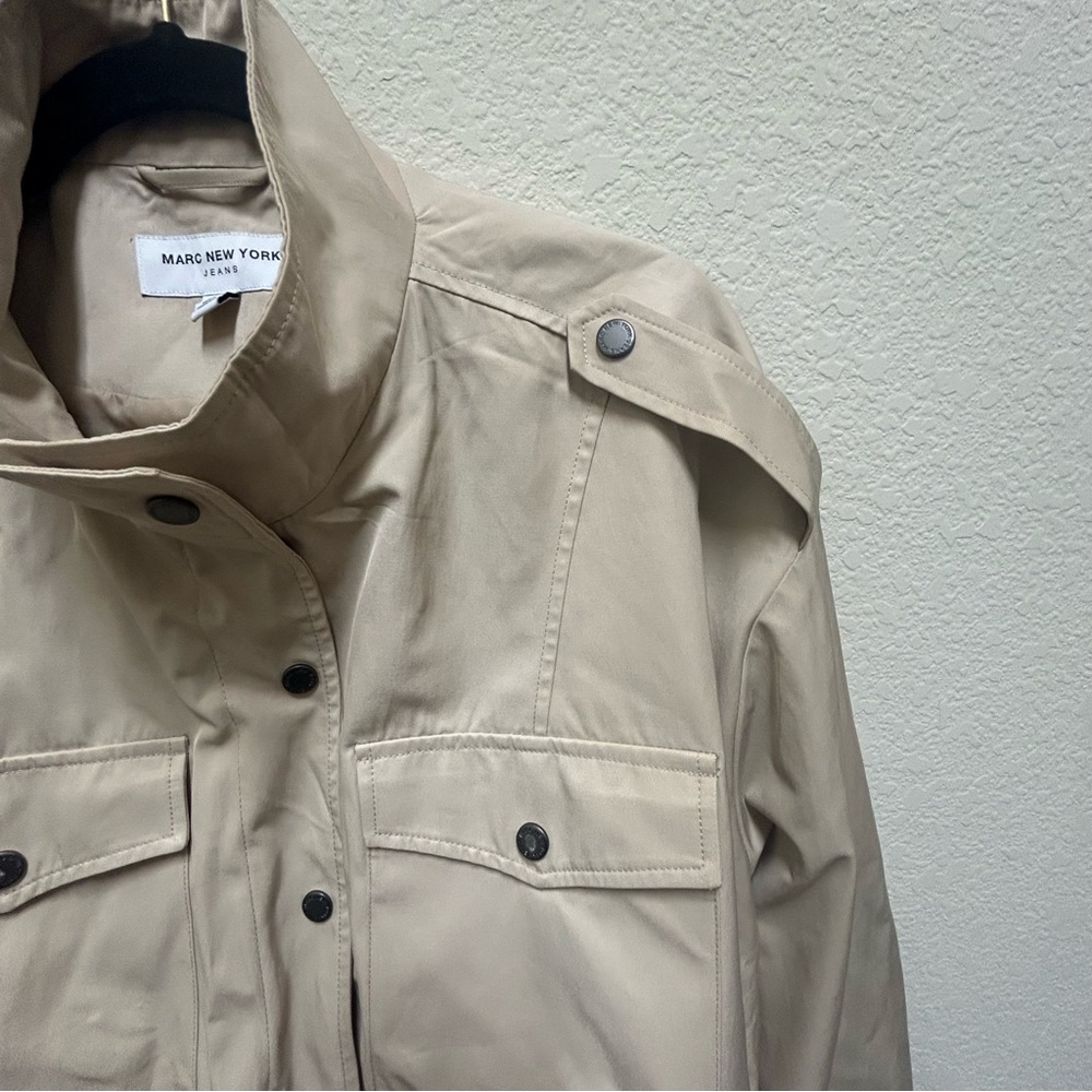 Marc New York Tan Crop Safari Style Jacket Women’s XL - Picture 3 of 8